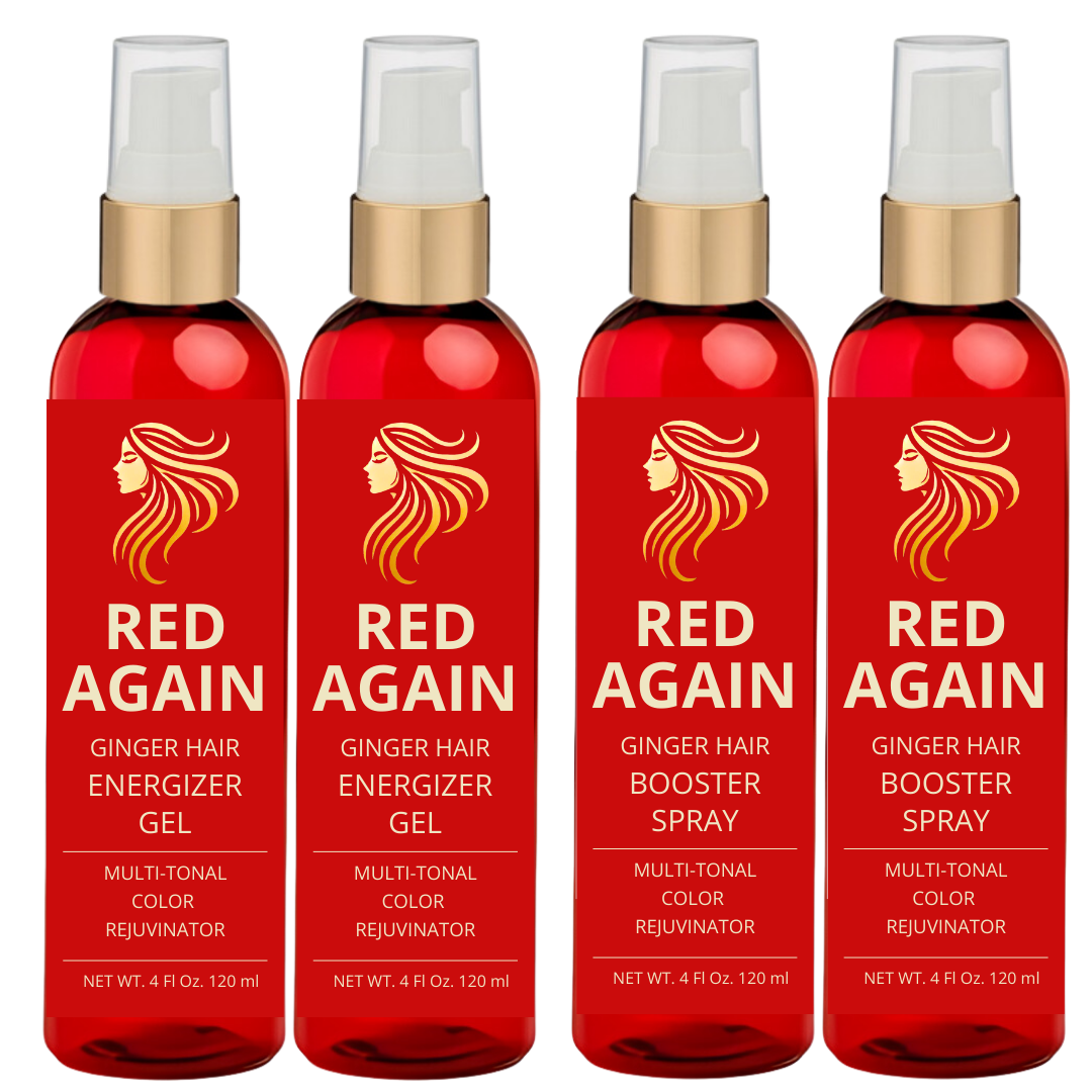 Red Again Energizer Gel 4 oz x 2 and Booster 4 oz x 2 Combo Multi-Pack