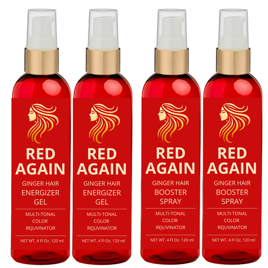 Red Again Energizer Gel 4 oz x 2 and Booster 4 oz x 2 Combo Multi-Pack